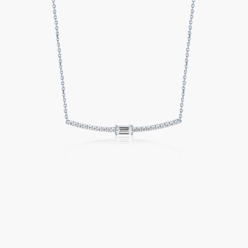 Naszyjnik celebrytka Savicki: srebrny, cyrkonie